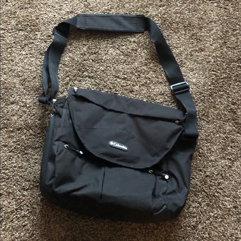 Black Columbia diaper bag